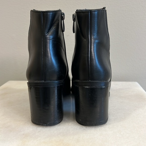 Franco Sarto Black Leather Booties - Picture 5 of 6
